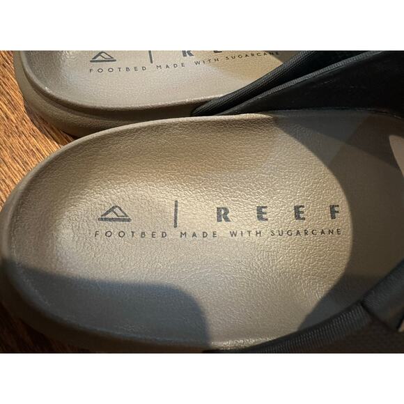 Reef Men’s Oasis 2-Bar Slides Black/Gray Size 9 – Beach Vibes Comfort - Picture 10 of 10